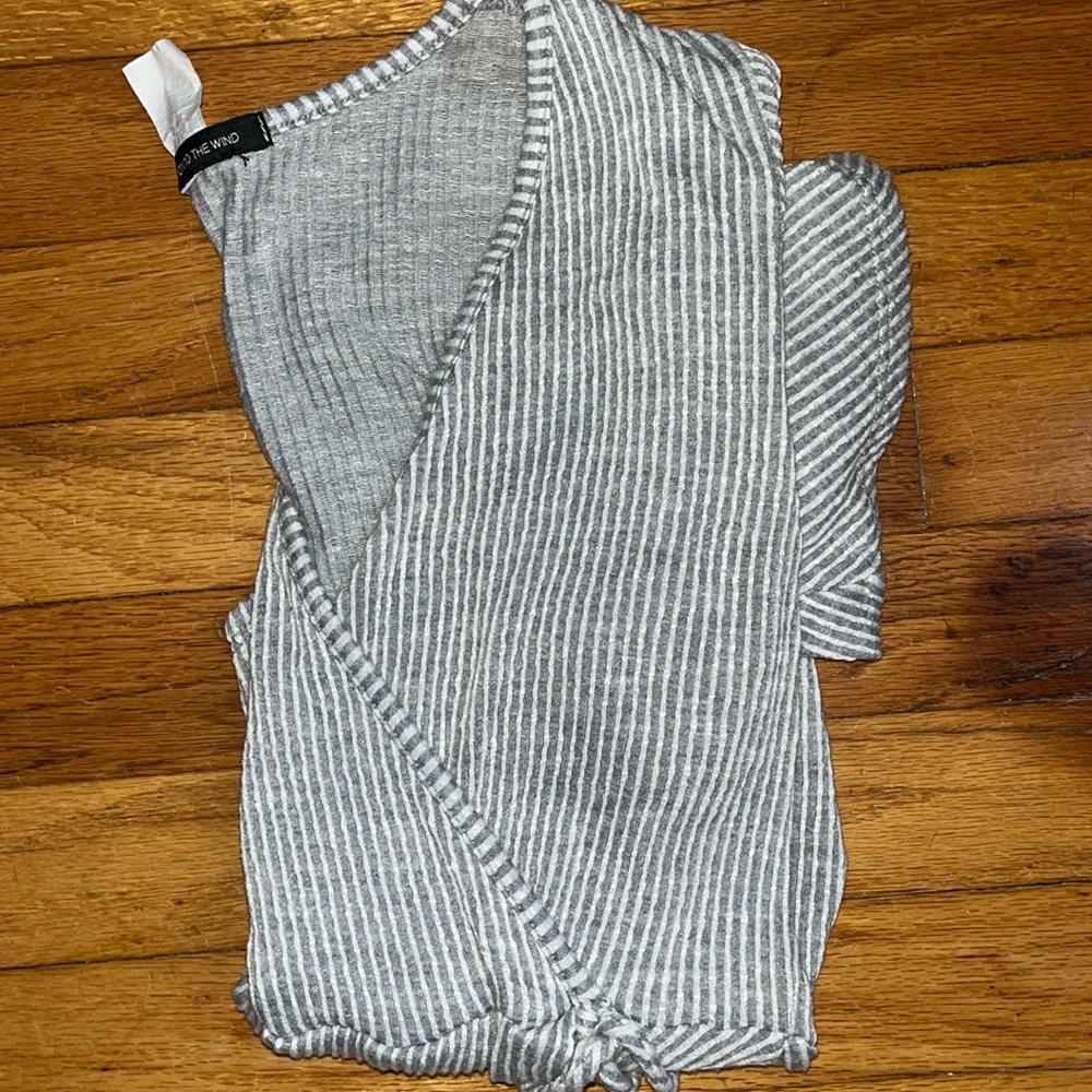 Short sleeve striped top